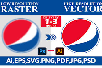 vector tracing, redraw, vectorize image,
