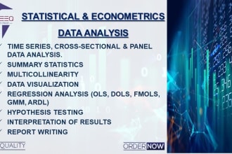 do statistical and econometrics data analysis with spss, eviews, excel and stata