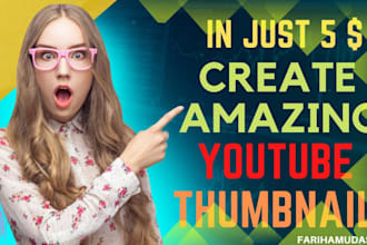 create eye catching youtube thumbnails, facebook, thumbnail