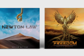 design album cover or single cover for music artwork
