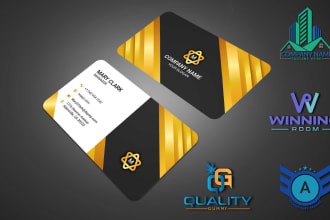 do professional business card and logo design for you