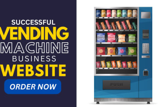 create a professional vending machine website for your business