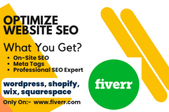 optimize website seo for wordpress, shopify and wix