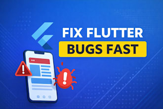 fix flutter app bugs, errors and crashes fast
