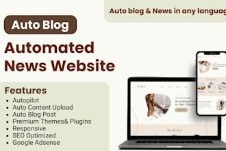 create autoblog, autopilot, or automated news website