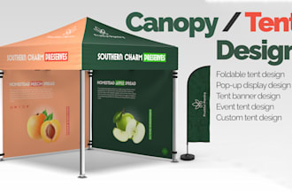 design a promotional tent canopy feather flag tent design