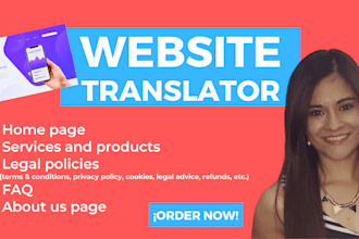 translate your website texts, english to spanish