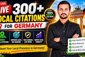 create 300 germany local citations for your local business SEO
