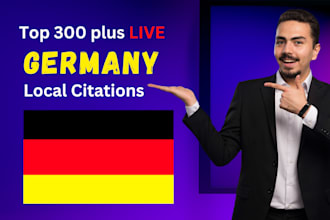 create 300 germany local citations for your local business SEO