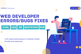 develop, fix bugs, upgrade and mobile responsive your website