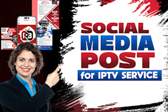 design creative ad images for facebook and instagram ads or post, for your iptv
