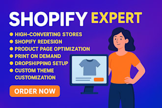 do shopify website design and redesign, shopify store design, shopify redesign