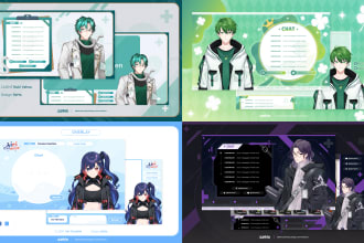 design awesome stream overlays for vtuber and streamer