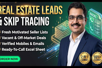 do real estate lead generation and skip tracing
