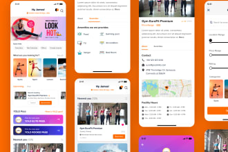 design fitness, workout, personal training and yoga app ux