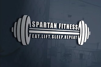 do an original unique beautiful fitness logo in one day delivery
