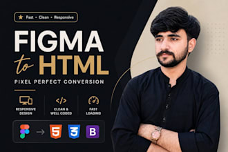 convert figma to html css, psd to html bootstrap responsive