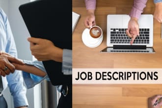 write english, french or german job descriptions for any position