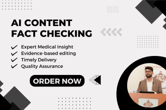 fact check medical and health related ai generated content