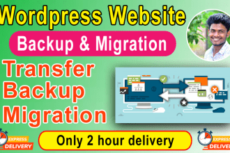 backup and migrate your wordpress website in 4 hours