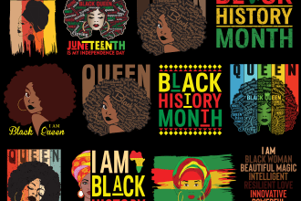 do custom african american t shirt and black history t shirt design