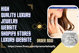build a high quality luxury jewelry website jewelry shopify store luxury website