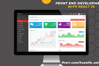 be your react js front end developer