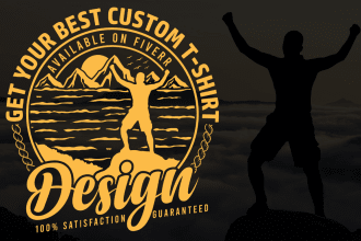 make custom graphic t shirt design and typography design
