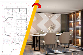 create 2d and 3d lighting design of your project