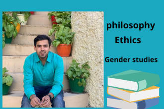 write articles on philosophy, ethics and gender studies