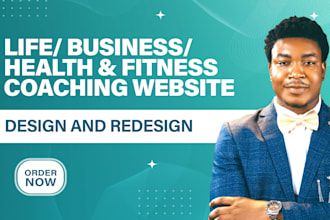 create a life, business, health and fitness coaching website