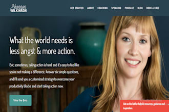 create a life, business, health and fitness coaching website