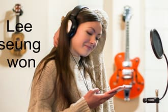 record voice a korean female professionally