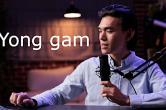 record voice a korean male professionally