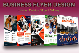 do a professional business flyer, event flyer, real estate flyer in 12 hrs