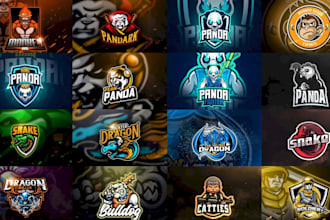 design modern awesome mascot, carton logo with 72 hours