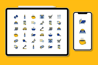 design professional custom vector icons