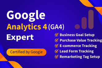 setup google analytics 4, ga4 ecommerce tracking, conversion tracking GTM