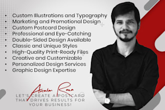 amazing custom postcard design 2023
