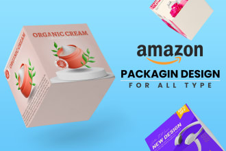 create amazon packaging design with listing images