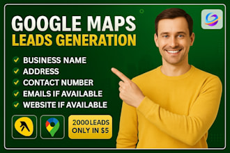 do google map scraping, lead generation, web scraping, b2b