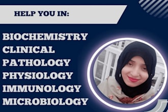 help you in biochemistry, clinical pathology, physiology and microbiology