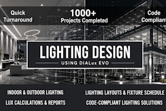 lighting design layout in dialux residential and commercial