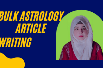 write bulk seo astrology, numerology, spiritual and healing articles