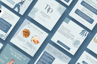 provide health and wellness canva template