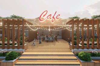 create exterior 3d architectural visualization renderings