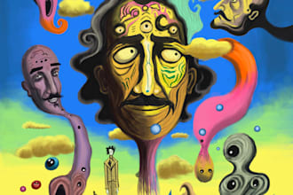 create unique surrealistic artwork for you