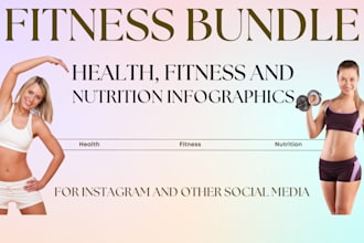 design custom health and fitness infographics for instagram