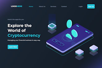 make stunning crypto landing page, cbd, medical  fitness websites with divi