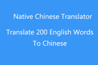 translate english into chinese